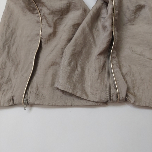 Cabin Creek Womens XL Pull On Pants Champaign Gold Windbreaker 80s 90s Athletic - Picture 5 of 13